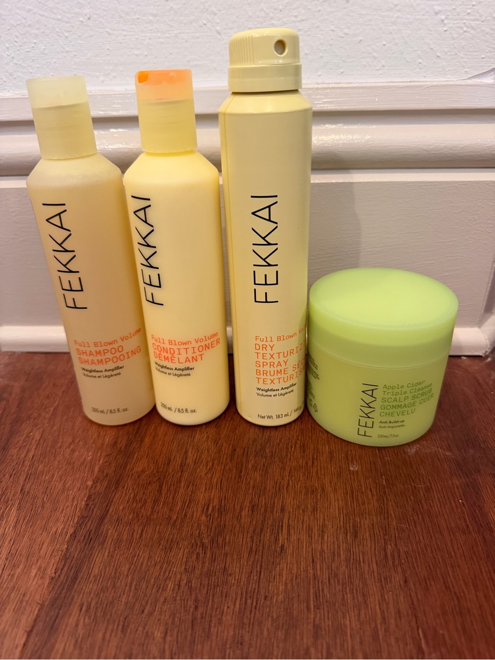 Fekkai Full Blown Volume Hair Set in Pale Yellow and Lime